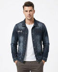 NorthTrek24 - Leven | Washed Button-Up Denim Jacket Men