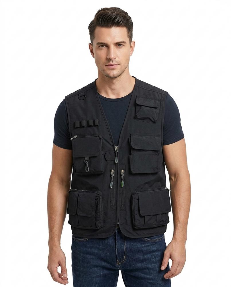 NorthTrek24 - Nidar | Multi-Pocket Zip-Up Vest Men