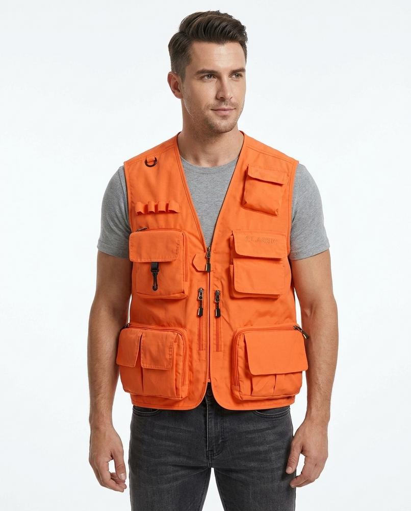 NorthTrek24 - Nidar | Multi-Pocket Zip-Up Vest Men
